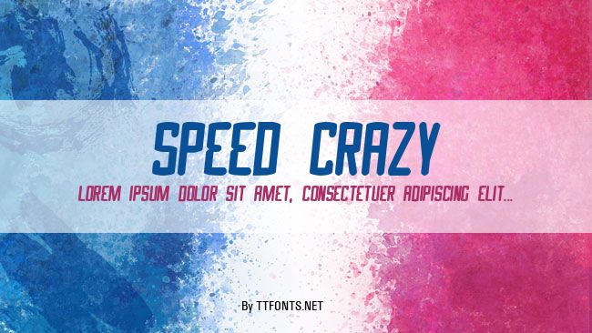 Speed Crazy example